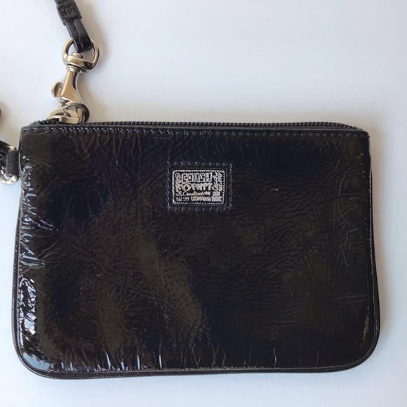 Authentic COACH Poppy Wristlet Black - Picture 2 of 4